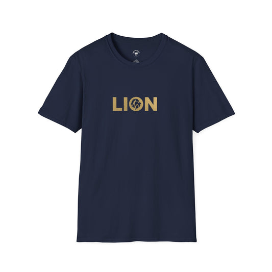 Lion Pulse Gold Standard Tee – Midnight Navy