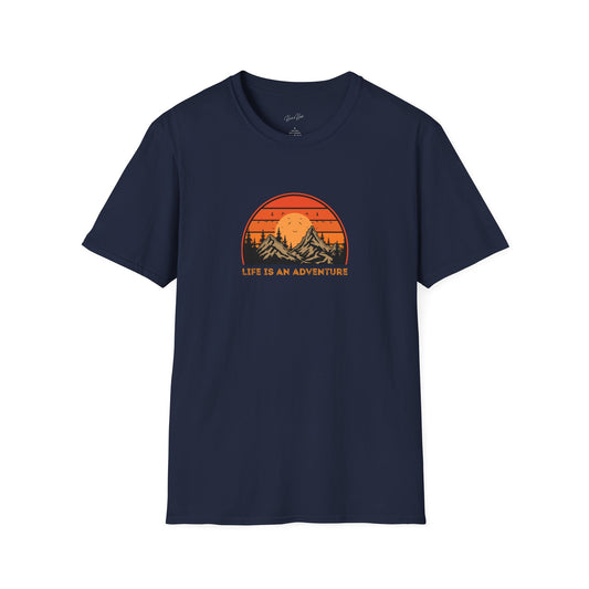 Life Is An Adventure | Epic Sunset Hustle Tee – Huntoon Hustle Signature Edition (Black / Navy)