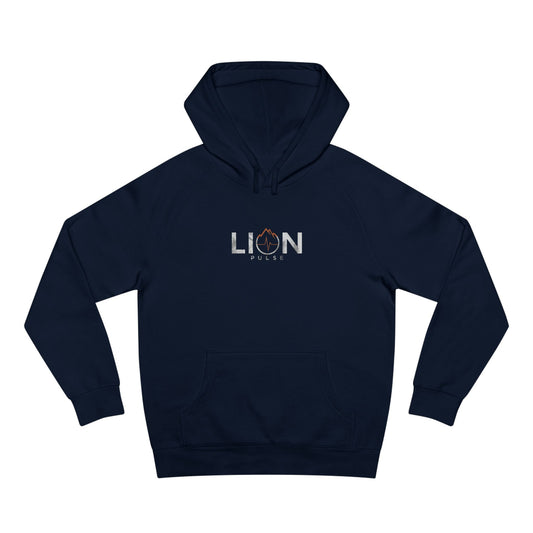 Lion Pulse “Ignite” Hoodie — Midnight Navy