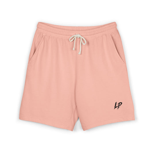 Lightweight Garment-Dyed Fleece Sweat Shorts — Casual Drawstring Lounge Shorts