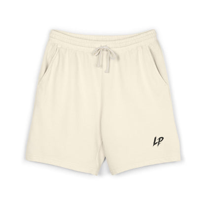 Lightweight Garment-Dyed Fleece Sweat Shorts — Casual Drawstring Lounge Shorts