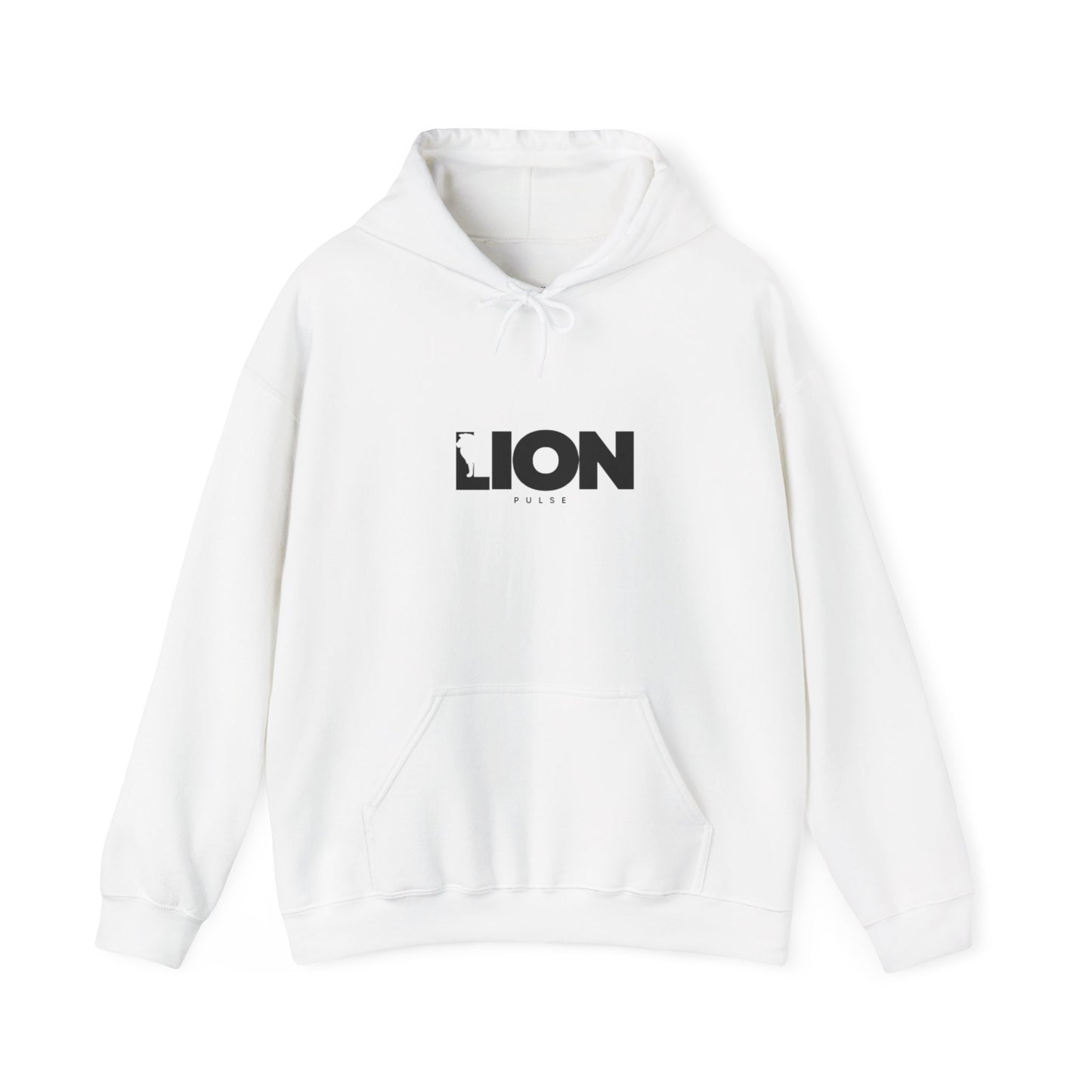 Lion Pulse™ Silhouette Hoodie — Pure Focus White