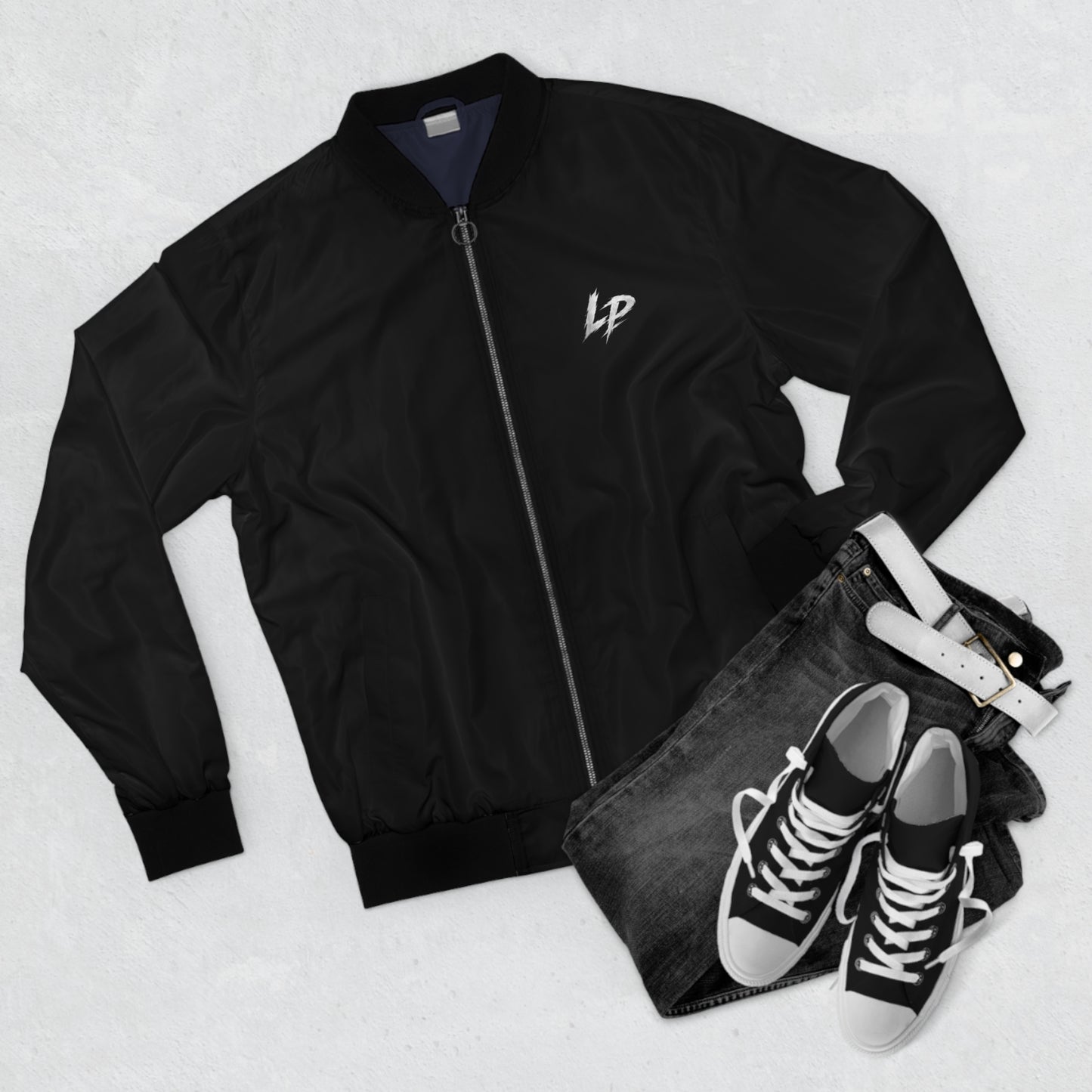 Lion Pulse Men’s Black Bomber Jacket