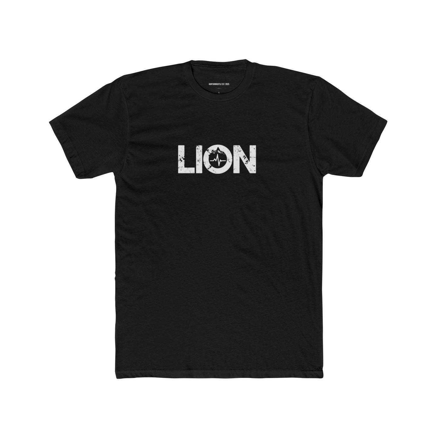 Lion Pulse “Blackout Dominion” Tee – Solid Black