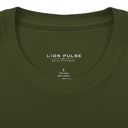 Minimal 'LP' Logo Tee — Black Cotton Crew Shirt