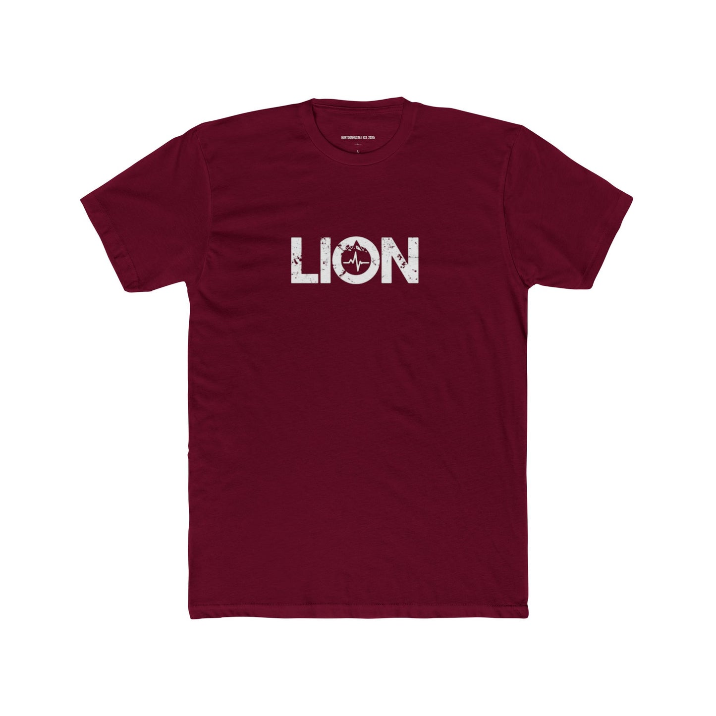 Lion Pulse “Cardinal Fury” Tee – Solid Cardinal Red