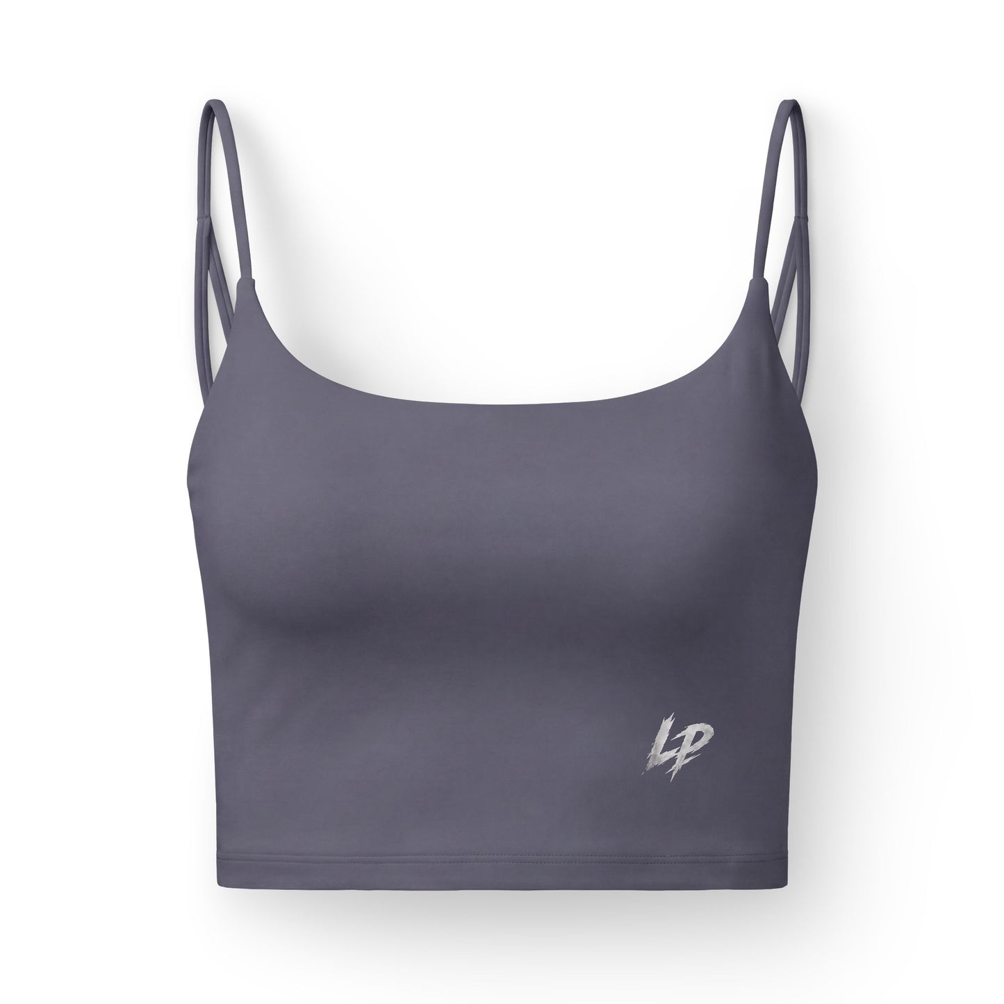Luxe Strappy Sports Bra — 'Lion Pulse' Minimal Logo