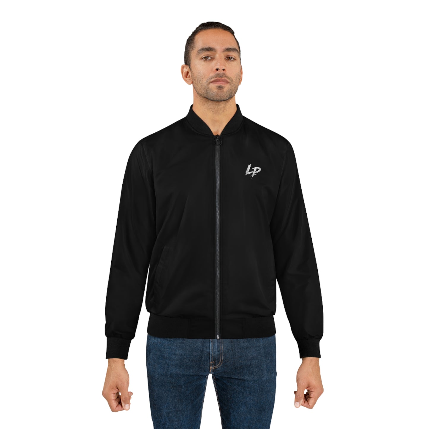 Lion Pulse Men’s Black Bomber Jacket