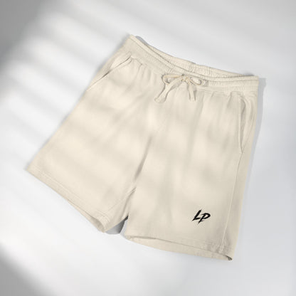 Lightweight Garment-Dyed Fleece Sweat Shorts — Casual Drawstring Lounge Shorts