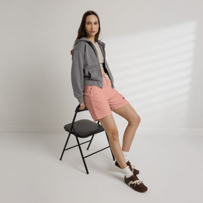 Lightweight Garment-Dyed Fleece Sweat Shorts — Casual Drawstring Lounge Shorts