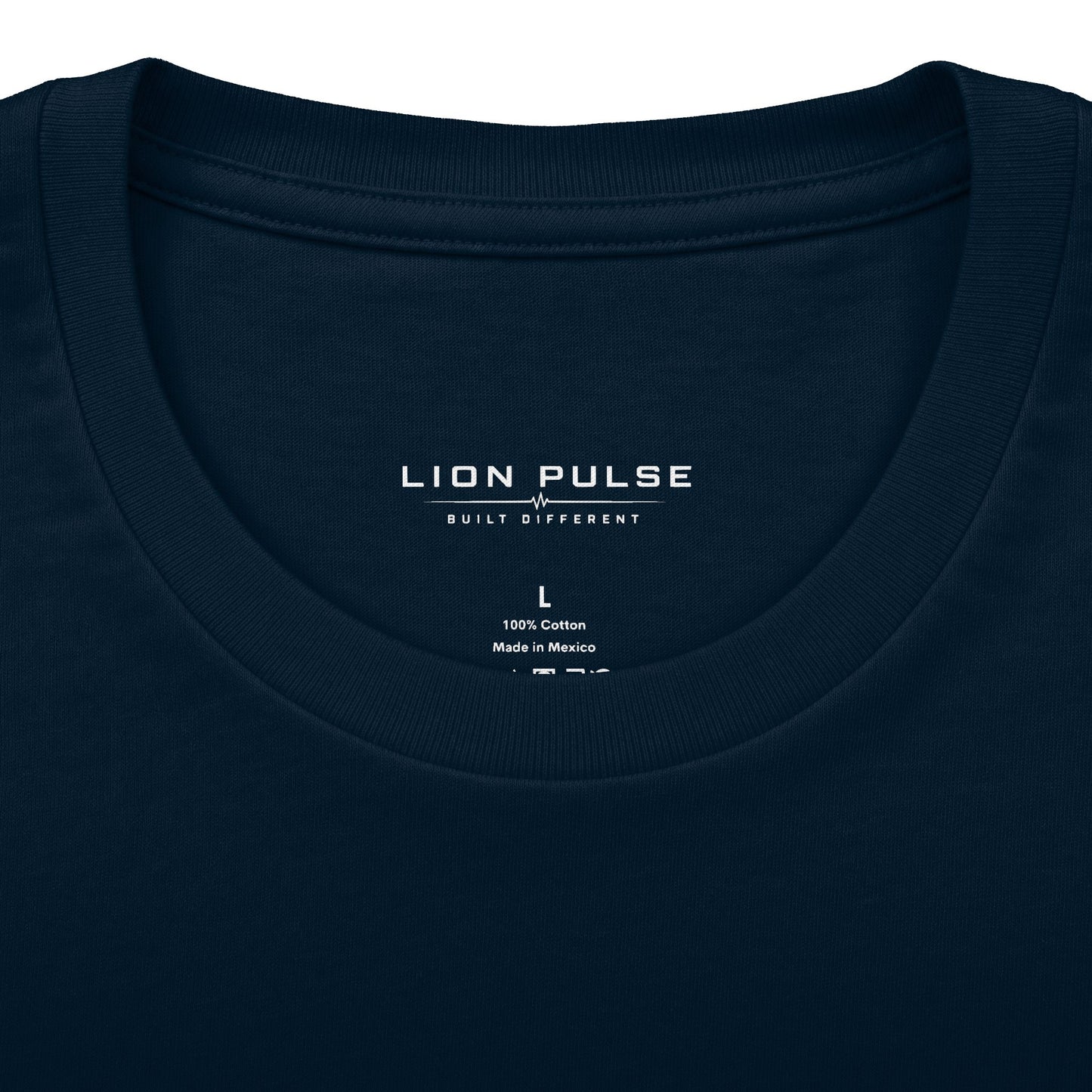 Minimal 'LP' Logo Tee — Black Cotton Crew Shirt