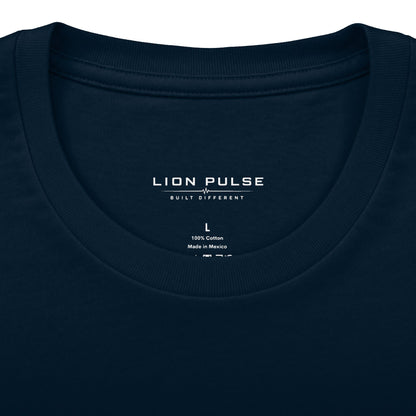 Minimal 'LP' Logo Tee — Black Cotton Crew Shirt