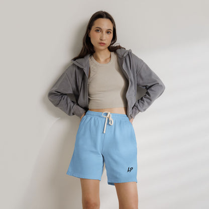 Lightweight Garment-Dyed Fleece Sweat Shorts — Casual Drawstring Lounge Shorts