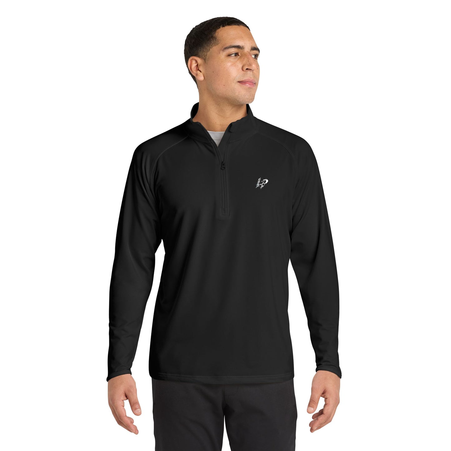 Embroidered Performance Quarter-Zip Pullover