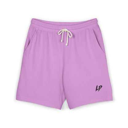 Lightweight Garment-Dyed Fleece Sweat Shorts — Casual Drawstring Lounge Shorts