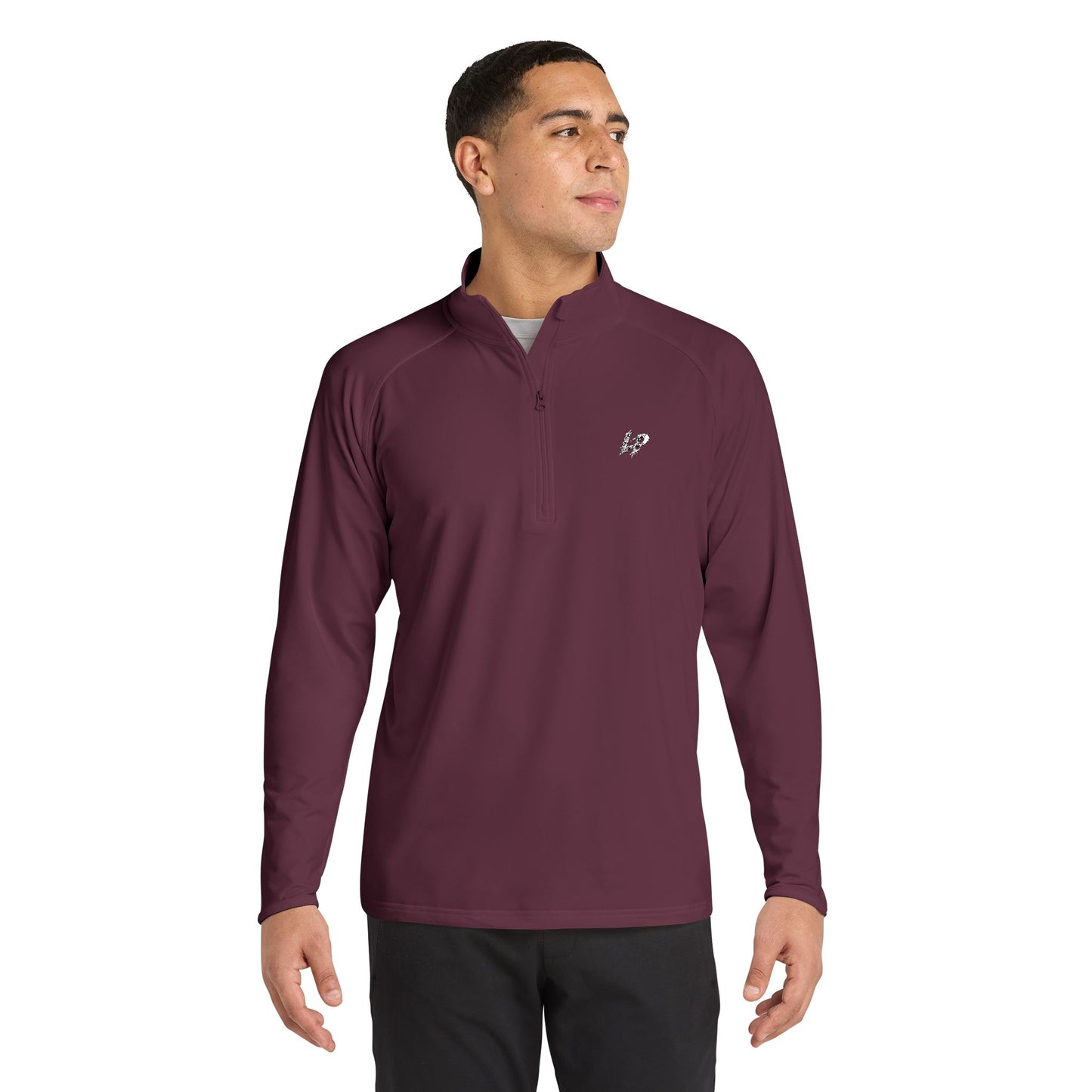 Embroidered Performance Quarter-Zip Pullover