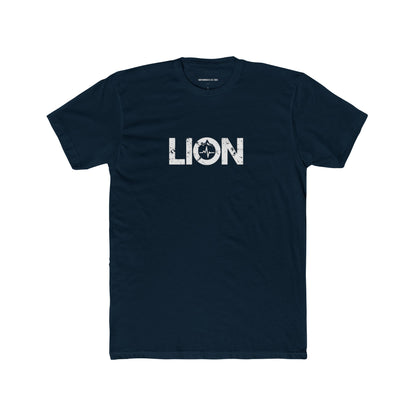 Lion Pulse “Midnight Ascend” Tee – Solid Midnight Navy